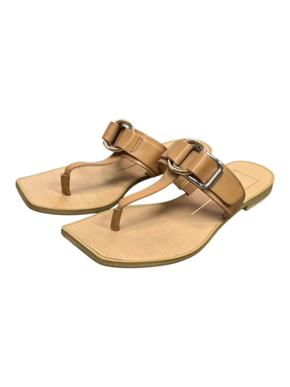 Dolce Vita Tan Buckle Thong Sandals